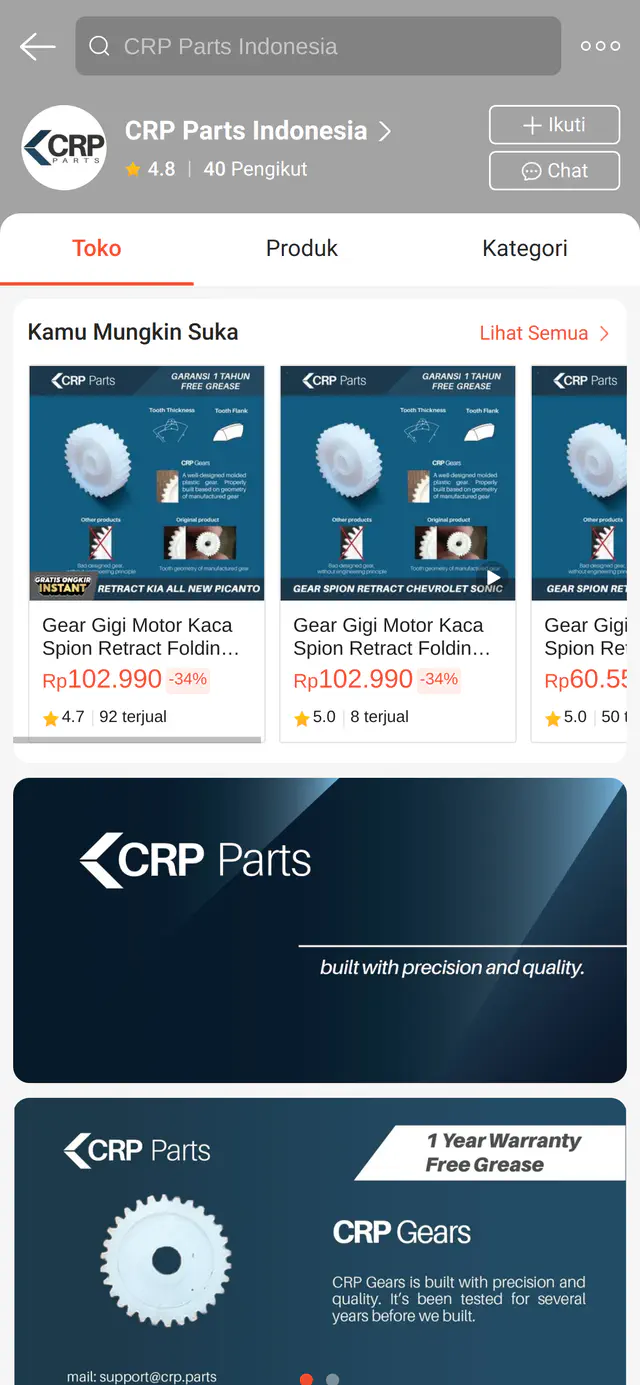 CRP Parts Tokopedia