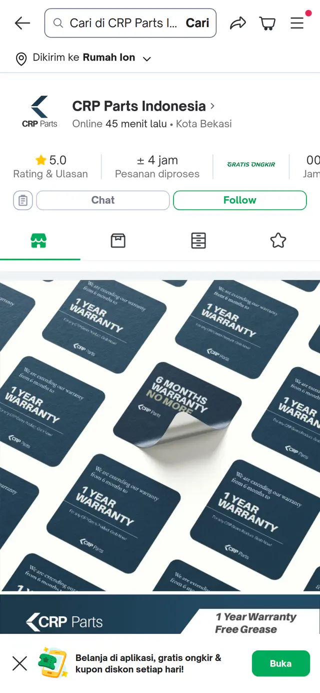 CRP Parts Tokopedia